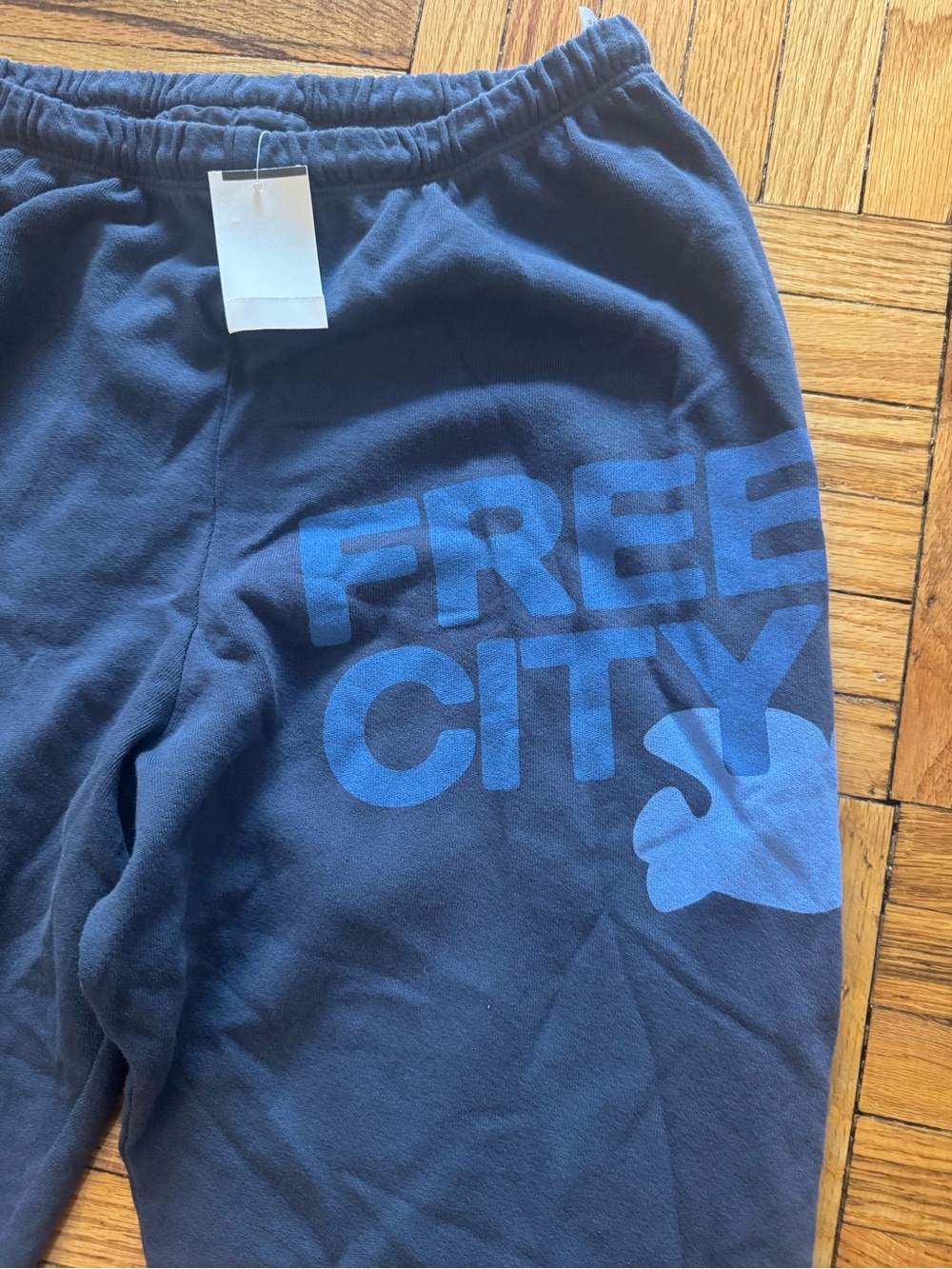 freecity Navy Blue Graphic Sweat Pants - Picture 2 of 3